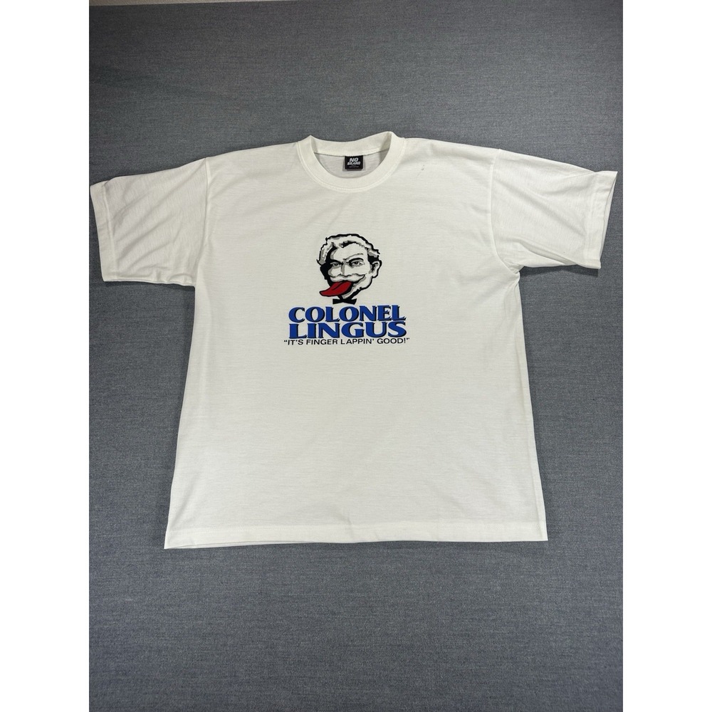 Colonel Lingus T Shirt Large SNL Colonel Angus Parody Funny Graphic Tee Y2K